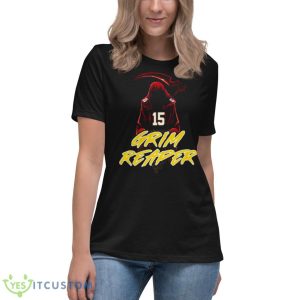 Mahomes KC Chiefs Grim Reaper 2023 Shirt - Women's Relaxed Short Sleeve Jersey Tee