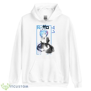 Maid Uniform Rem Rezero Art Shirt 7 Maid Uniform Rem Rezero Art Shirt - Unisex Heavy Blend Hooded Sweatshirt