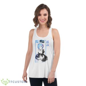 Maid Uniform Rem Rezero Art Shirt 8 Maid Uniform Rem Rezero Art Shirt - Women's Flowy Racerback Tank