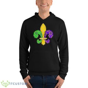 Mardi Gras Shirt - Unisex Fleece Pullover Hoodie