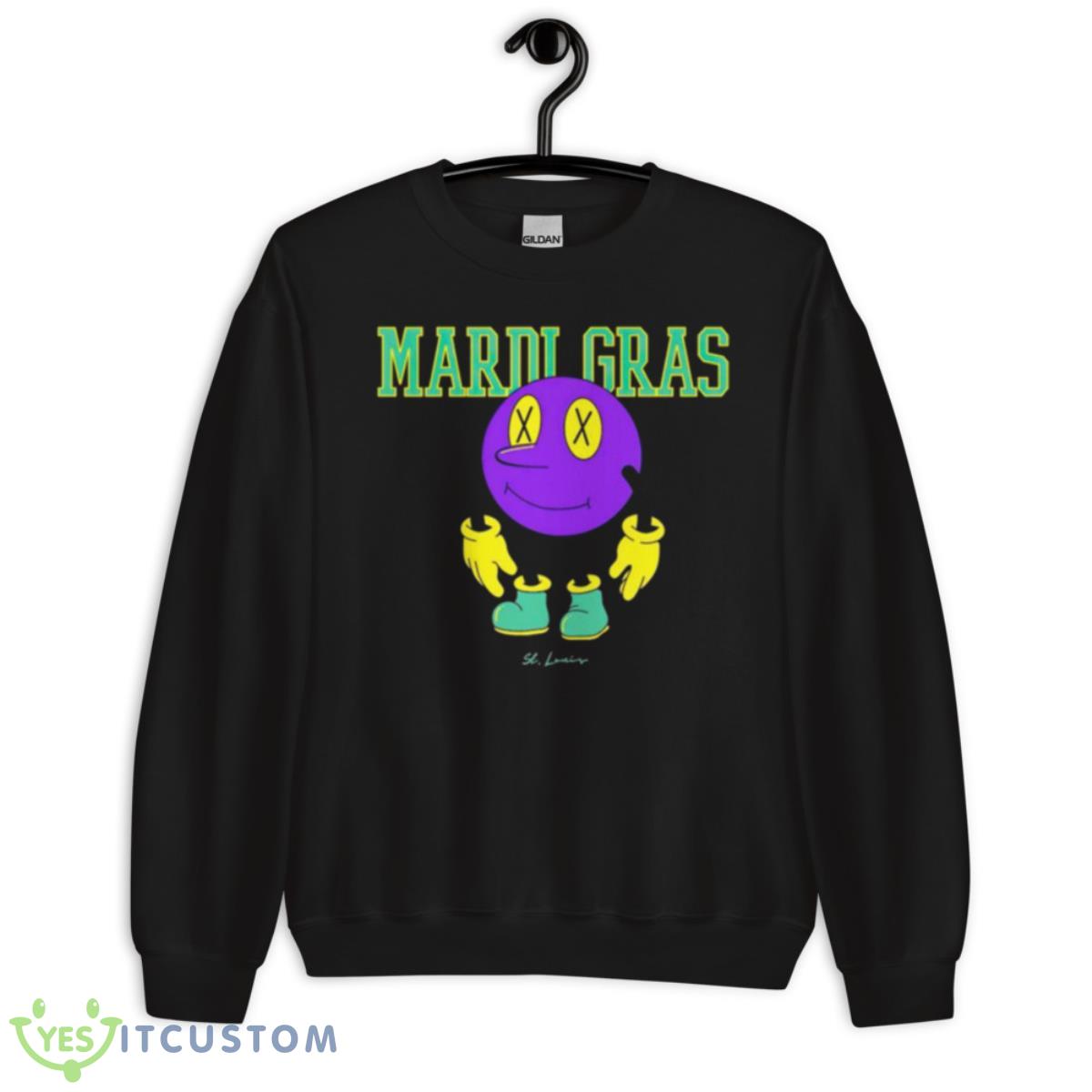 Mardi Gras St. Louis shirt 3 Mardi Gras St. Louis shirt - Unisex Crewneck Sweatshirt