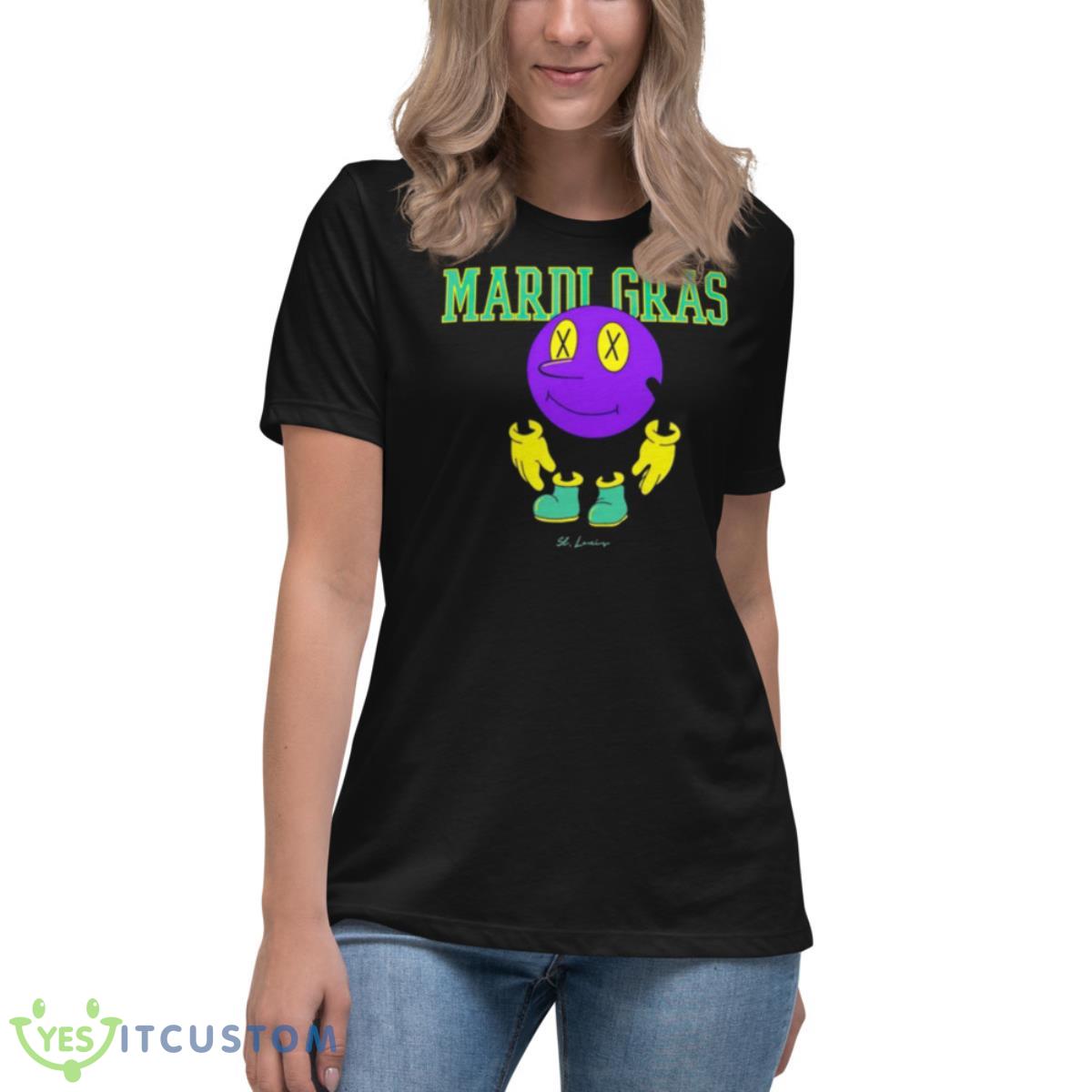 Mardi Gras St. Louis shirt 6 Mardi Gras St. Louis shirt - Women's Relaxed Short Sleeve Jersey Tee