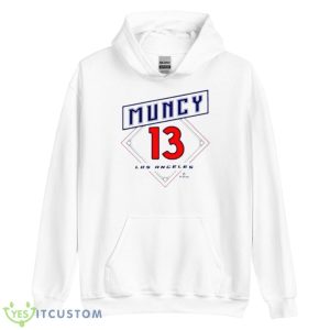 Max Muncy Los Angeles 13 Shirt 7 Max Muncy Los Angeles 13 Shirt - Unisex Heavy Blend Hooded Sweatshirt