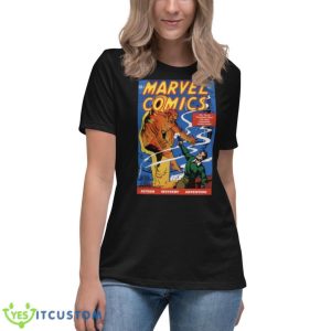 Mcuniverse Issue One The Human Torch shirt - Women's Relaxed Short Sleeve Jersey Tee