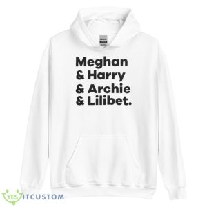 Meghan & Harry & Archie & Lilibet Tee Shirt - Unisex Heavy Blend Hooded Sweatshirt