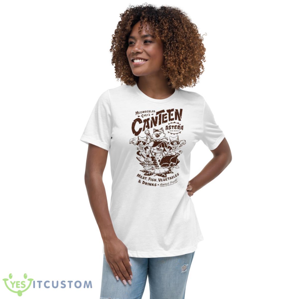 Meowscular Chef’s Canteen Shirt 5 Meowscular Chef’s Canteen Shirt - Women's Relaxed Short Sleeve Jersey Tee