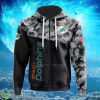 Miami Dolphins Military Logo Dark Hoodies Full Over Print Product Photo 1