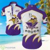 Minnesota Vikings Big Logo Hawaiian Summer Beach Shirt Full Print Product Photo 1