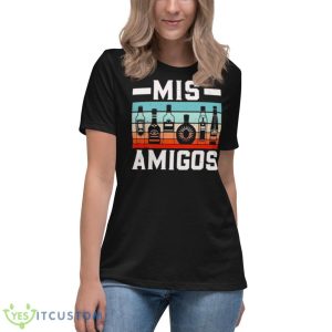 Mis Amigos Tequila Mexican Fiesta Party Cinco De Mayo Funny Shirt 11 Mis Amigos Tequila Mexican Fiesta Party Cinco De Mayo Funny Shirt - Women's Relaxed Short Sleeve Jersey Tee