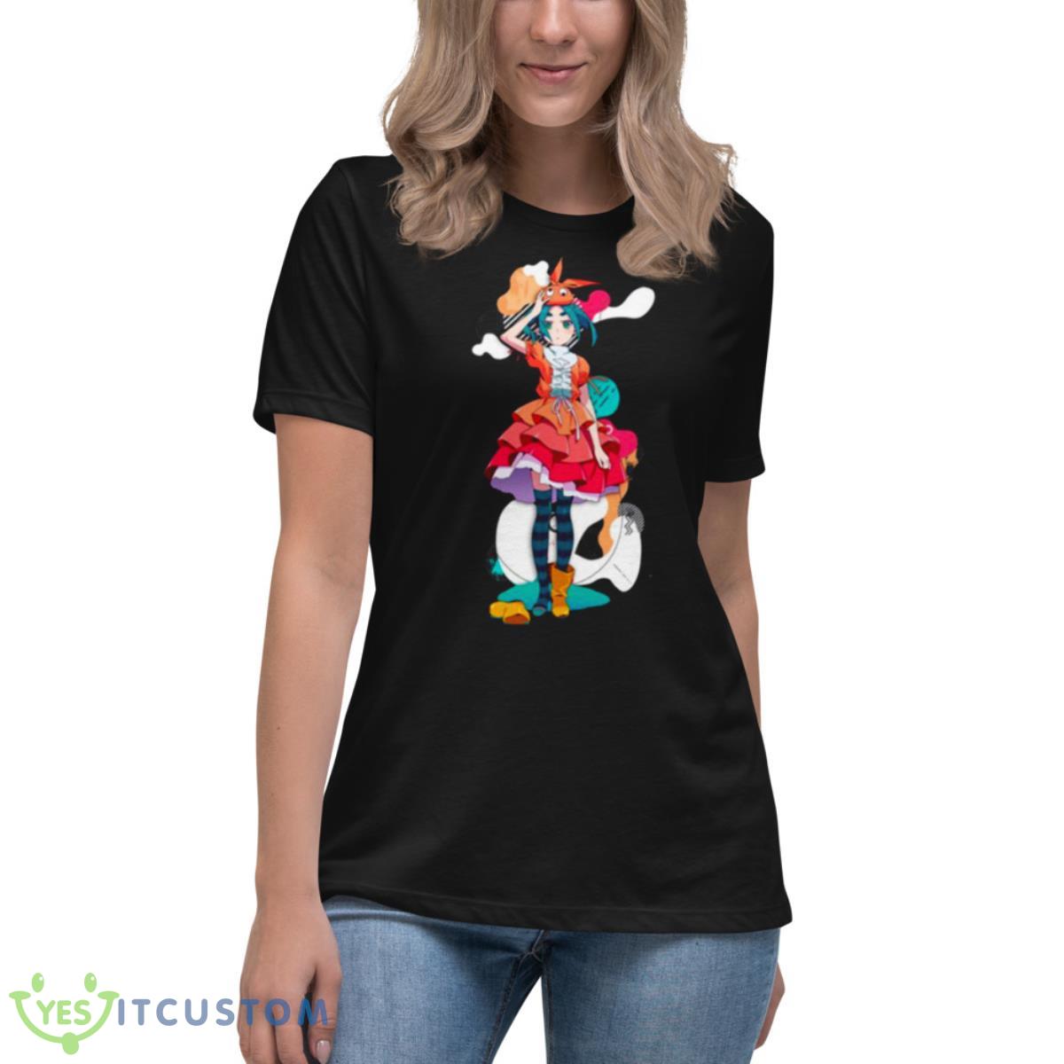 Monogatari Ononoki Elfen Lied shirt 6 Monogatari Ononoki Elfen Lied shirt - Women's Relaxed Short Sleeve Jersey Tee