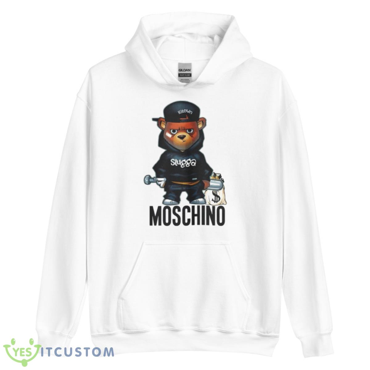 Moschino Teddy Bear Vintage Shirt 3 Moschino Teddy Bear Vintage Shirt - Unisex Heavy Blend Hooded Sweatshirt