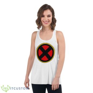 Mutant Round Logo X Men Marvel shirt - Women's Flowy Racerback Tank