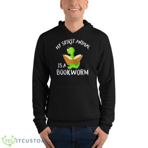 My Spirit Animal Is A Bookworm Shirt - Unisex Fleece Pullover Hoodie