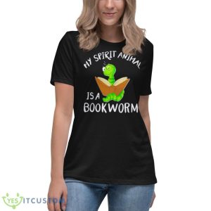 My Spirit Animal Is A Bookworm Shirt - Women's Relaxed Short Sleeve Jersey Tee