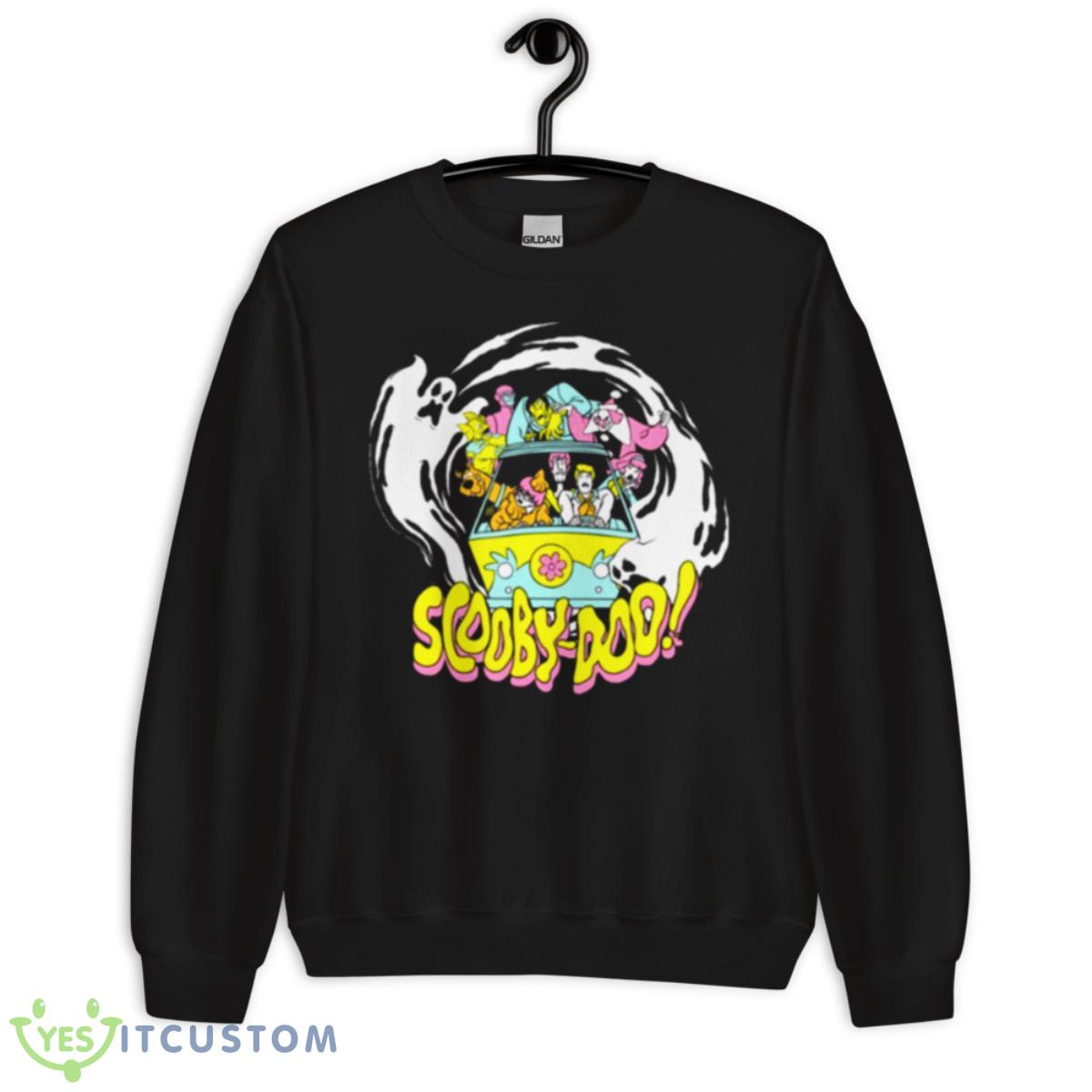Mystery Machine Scary Ghosts Front View Scooby Doo shirt 3 Mystery Machine Scary Ghosts Front View Scooby Doo shirt - Unisex Crewneck Sweatshirt