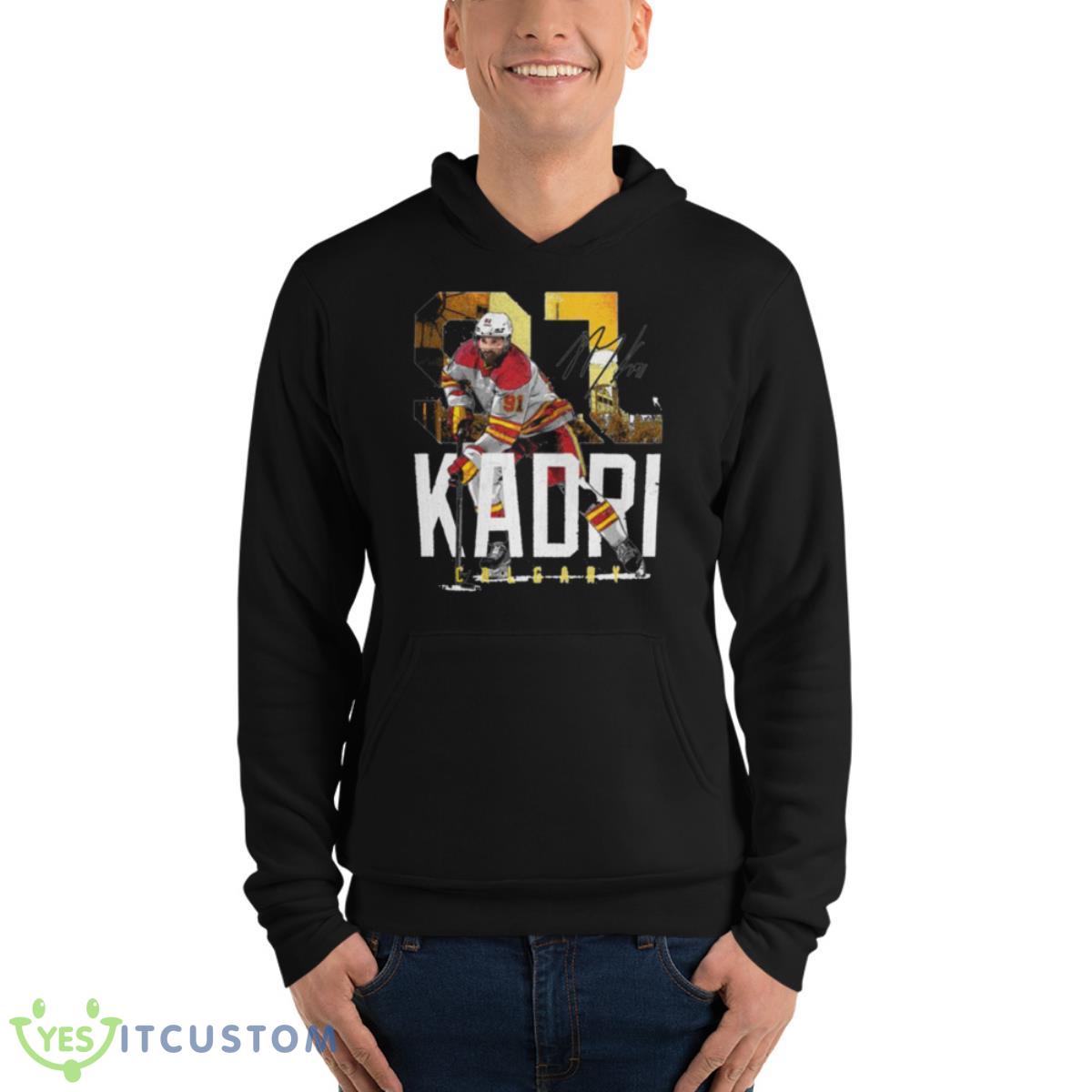Nazem Kadri Calgary Landmark Signature 2023 Shirt 4 Nazem Kadri Calgary Landmark Signature 2023 Shirt - Unisex Fleece Pullover Hoodie