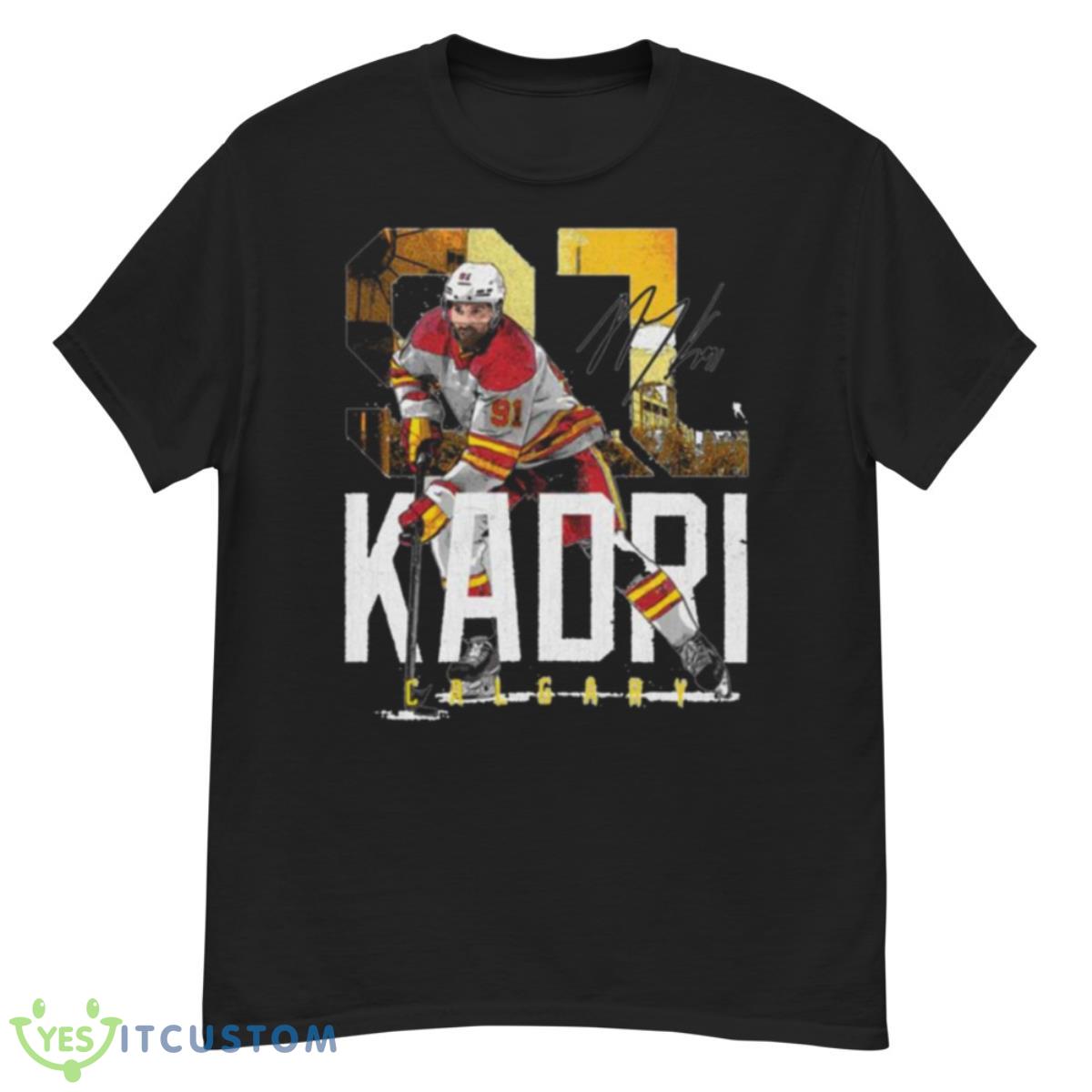 Nazem Kadri Calgary Landmark Signature 2023 Shirt 12 Nazem Kadri Calgary Landmark Signature 2023 Shirt - G500 Men’s Classic T-Shirt