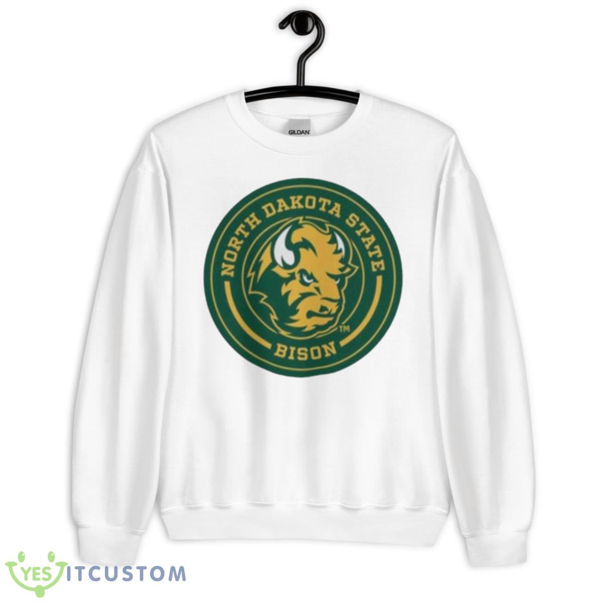 NDSU Circle North Dakota Bison Shirt 11 NDSU Circle North Dakota Bison Shirt - Unisex Heavy Blend Crewneck Sweatshirt