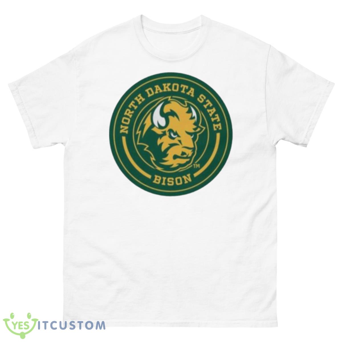 NDSU Circle North Dakota Bison Shirt 10 NDSU Circle North Dakota Bison Shirt - 500 Men’s Classic Tee Gildan