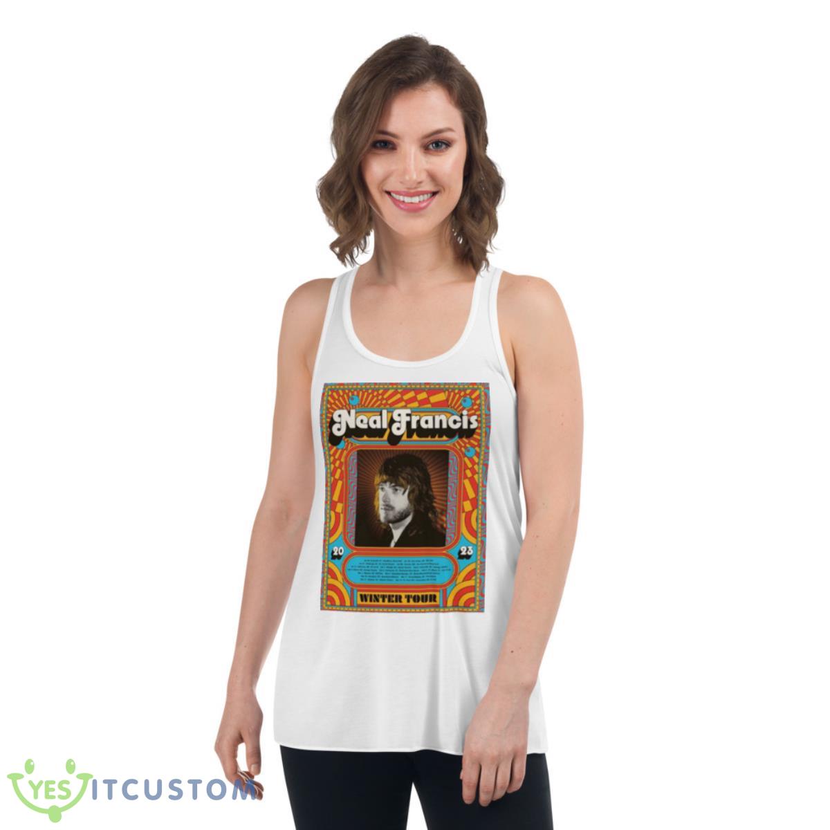 Neal Francis Winter Tour 2023 Poster Shirt 4 Neal Francis Winter Tour 2023 Poster Shirt - Women's Flowy Racerback Tank