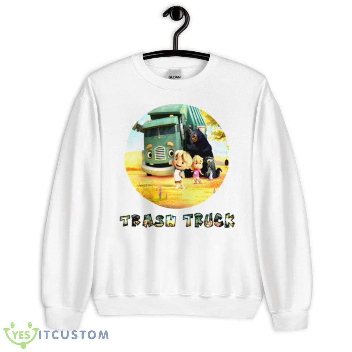 Netflix Caartoon Trash Truck Shirt 11 Netflix Caartoon Trash Truck Shirt - Unisex Heavy Blend Crewneck Sweatshirt
