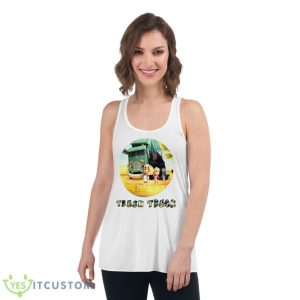 Netflix Caartoon Trash Truck Shirt 8 Netflix Caartoon Trash Truck Shirt - Women's Flowy Racerback Tank