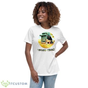 Netflix Caartoon Trash Truck Shirt 9 Netflix Caartoon Trash Truck Shirt - Women's Relaxed Short Sleeve Jersey Tee