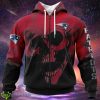 New England Patriots Custom Name & Number Skull Hoodies Full Over Print Product Photo 1
