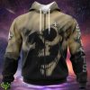 New Orleans Saints Custom Name & Number Skull Hoodies Full Over Print Product Photo 1