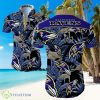 NFL Baltimore Ravens Logo Dark Shirt Hawaiian Summer Beach Shirt Full Print Product Photo 1
