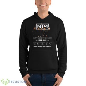 Nine Inch Nails 55th Anniversary Thank You For The Memories Signatures Shirt - Unisex Fleece Pullover Hoodie