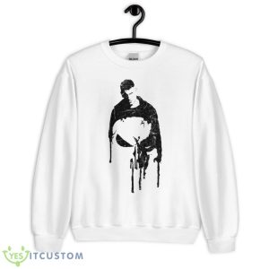 Nisher Marvel Black Art Punsiher Frank Castle shirt - Unisex Heavy Blend Crewneck Sweatshirt