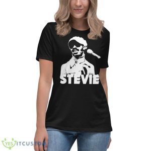Noir Art Of Stevie Wonder shirt - Women's Relaxed Short Sleeve Jersey Tee