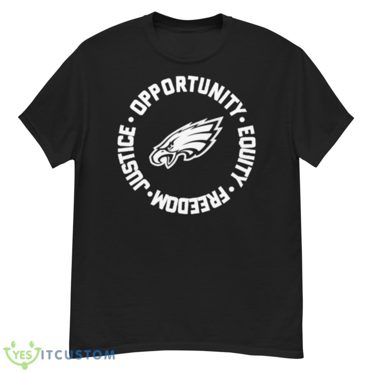Opportunity Equity Freedom Justice Philadelphia Football Shirt 12 Opportunity Equity Freedom Justice Philadelphia Football Shirt - G500 Men’s Classic T-Shirt