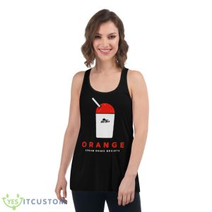 orange cream shake society T shirt - Women's Flowy Racerback Tank
