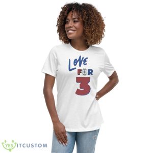 Original Love For 3 Damar Hamlin Shirts - Women's Relaxed Short Sleeve Jersey Tee
