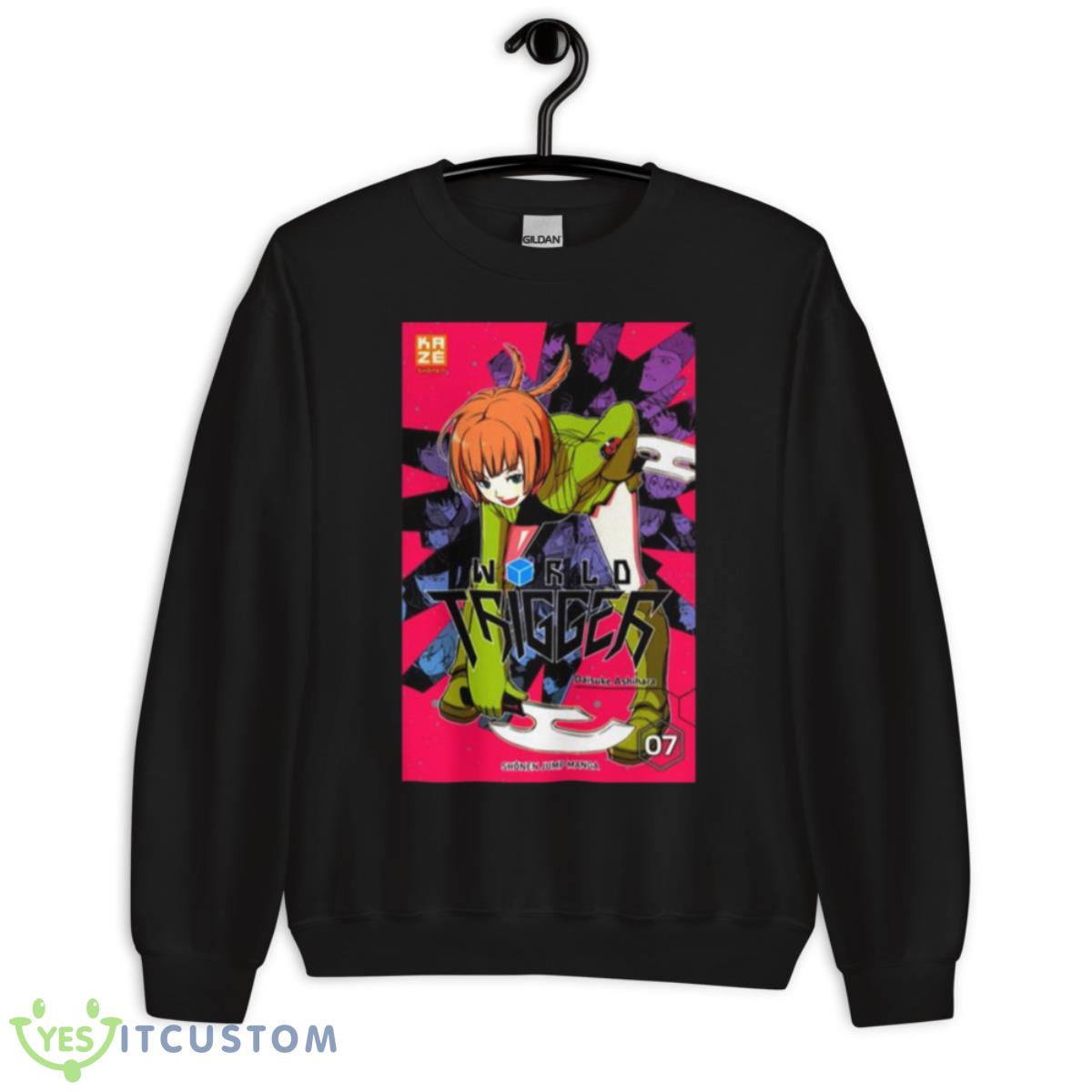 Original World Trigger Graphic shirt 3 Original World Trigger Graphic shirt - Unisex Crewneck Sweatshirt