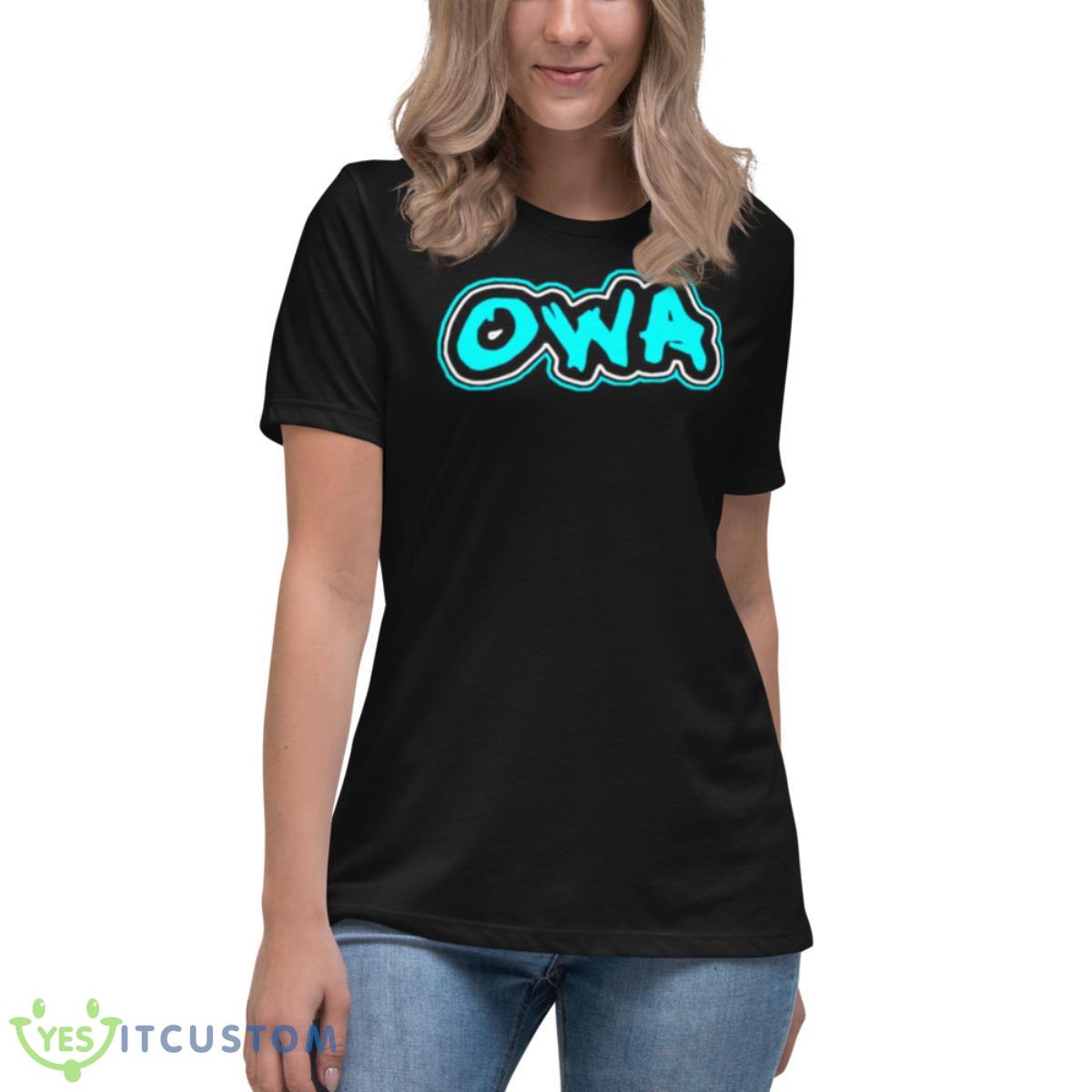 OWA OathWrestling logo shirt 6 OWA OathWrestling logo shirt - Women's Relaxed Short Sleeve Jersey Tee