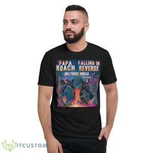 Papa Roach Rockzilla Tour 2023 Hollywood Undead shirt - Short Sleeve T-Shirt