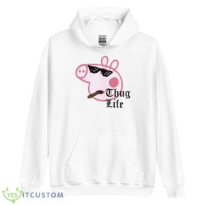 Peppa Pig Thug Life Shirt - Unisex Heavy Blend Hooded Sweatshirt