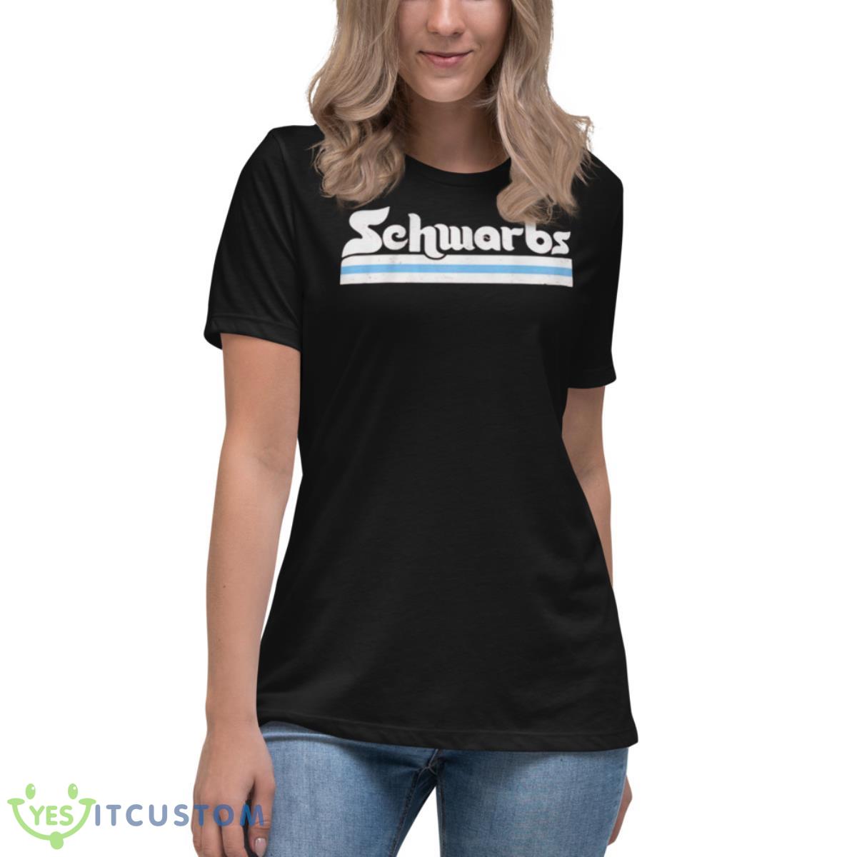 Philly Schwarbs Kyle Schwarber shirt 6 Philly Schwarbs Kyle Schwarber shirt - Women's Relaxed Short Sleeve Jersey Tee