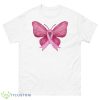 Pink Ribbon Butterfly Breast Cancer Awareness shirt - 500 Men’s Classic Tee Gildan