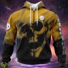 Pittsburgh Steelers Custom Name & Number Skull Hoodies Full Over Print Product Photo 1