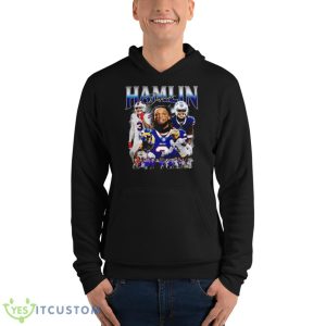 Pray For Damar Hamlin Vintage Shirt 9 Pray For Damar Hamlin Vintage Shirt - Unisex Fleece Pullover Hoodie