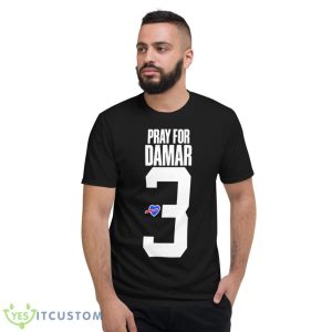 Pray for Damar Heart Love #3 Buffalo Shirt - Short Sleeve T-Shirt