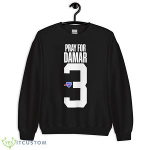 Pray for Damar Heart Love #3 Buffalo Shirt - Unisex Crewneck Sweatshirt