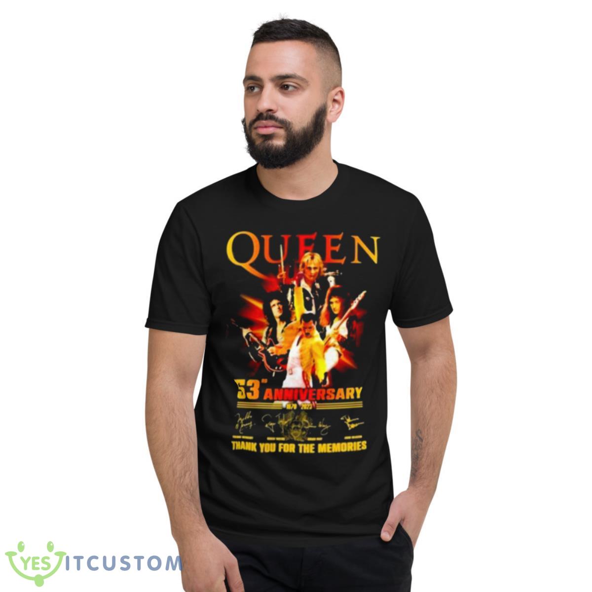 Queen 53rd Anniversary 1970 – 2023 Thank You For The Memories T Shirt 13 Queen 53rd Anniversary 1970 – 2023 Thank You For The Memories T Shirt - Short Sleeve T-Shirt