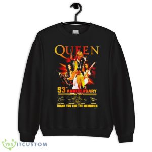 Queen 53rd Anniversary 1970 – 2023 Thank You For The Memories T Shirt 8 Queen 53rd Anniversary 1970 – 2023 Thank You For The Memories T Shirt - Unisex Crewneck Sweatshirt