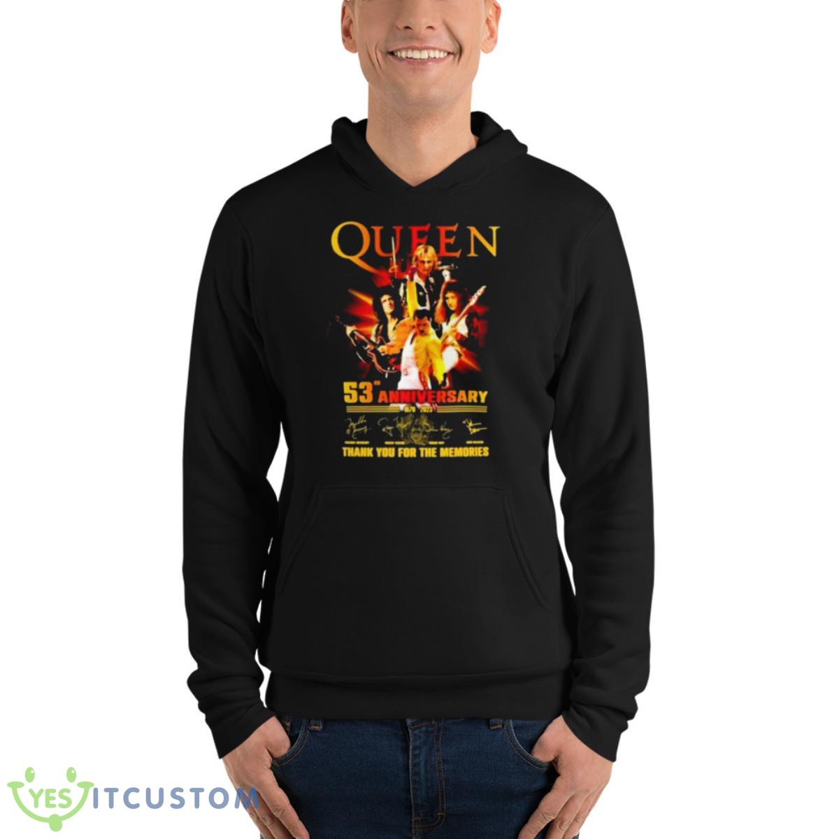 Queen 53rd Anniversary 1970 – 2023 Thank You For The Memories T Shirt 4 Queen 53rd Anniversary 1970 – 2023 Thank You For The Memories T Shirt - Unisex Fleece Pullover Hoodie