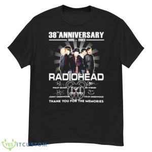 Radiohead 38th Anniversary 1985 – 2023 Thank You For The Memories Signatures Shirt - G500 Men’s Classic T-Shirt